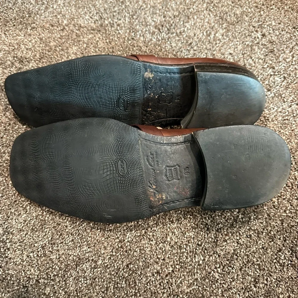 Kenneth Cole NY Men's Brown Leather Loafers Size 9.5 Good Used Condition